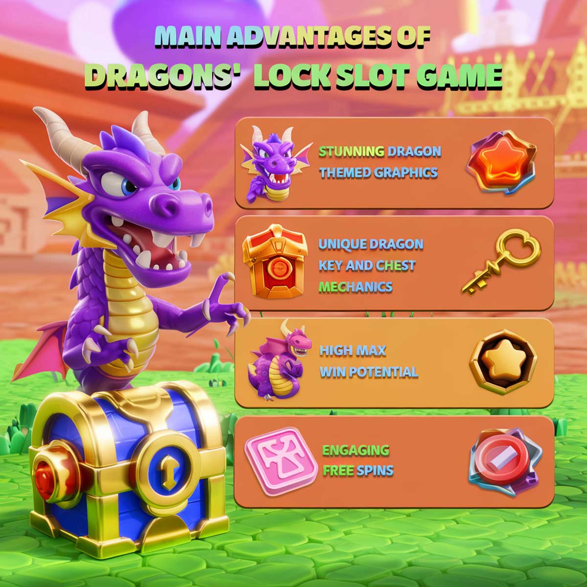 Dragons' Lock slot game main features